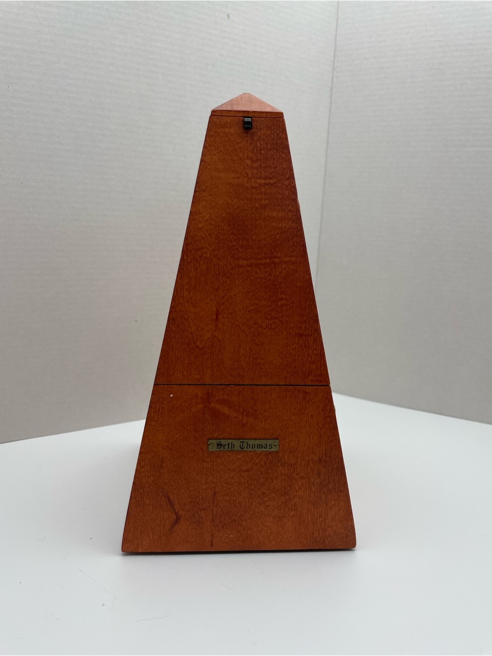 Seth Thomas Wooden Pyramid  Metronome - Brown Walnut